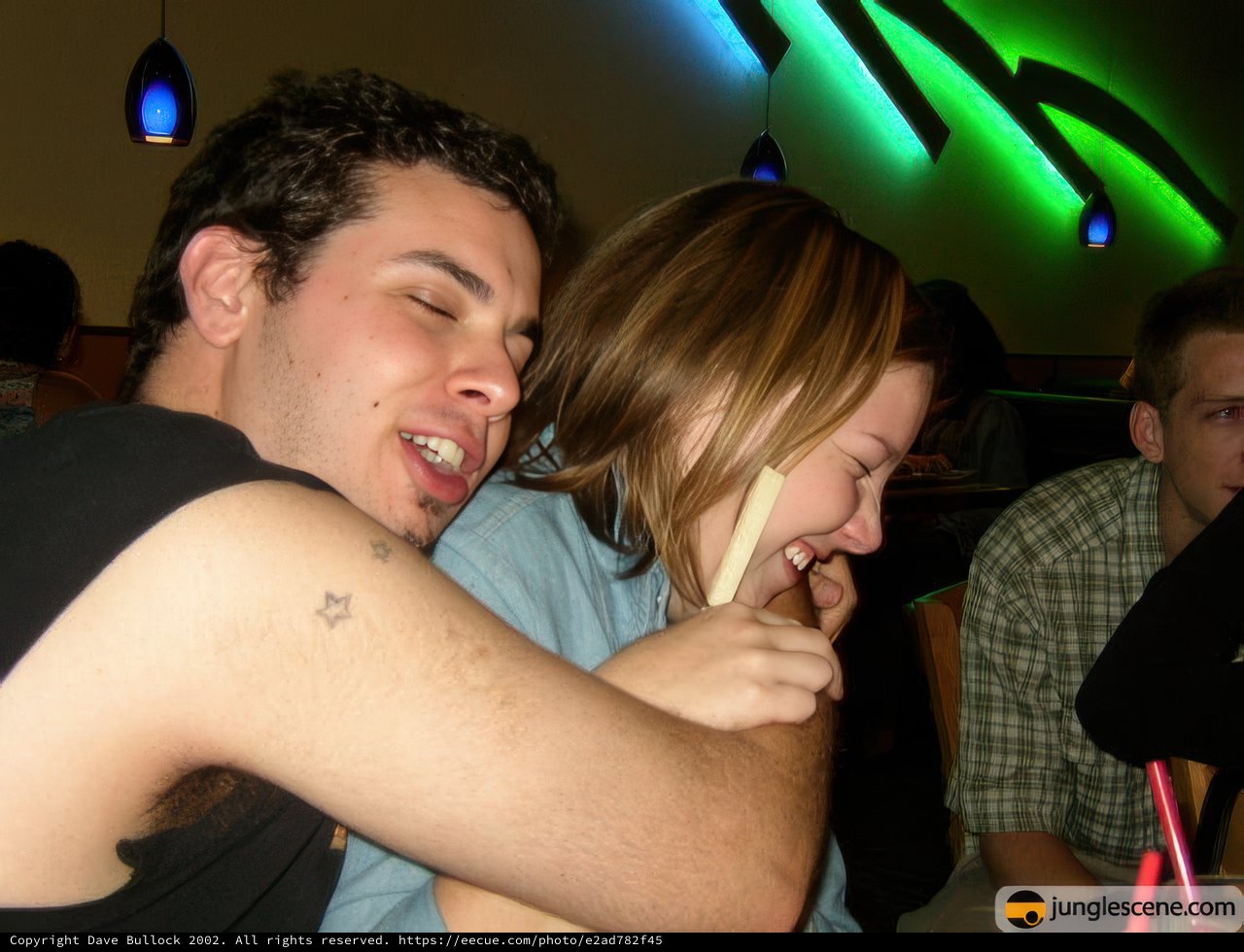 Embrace in the Nightclub