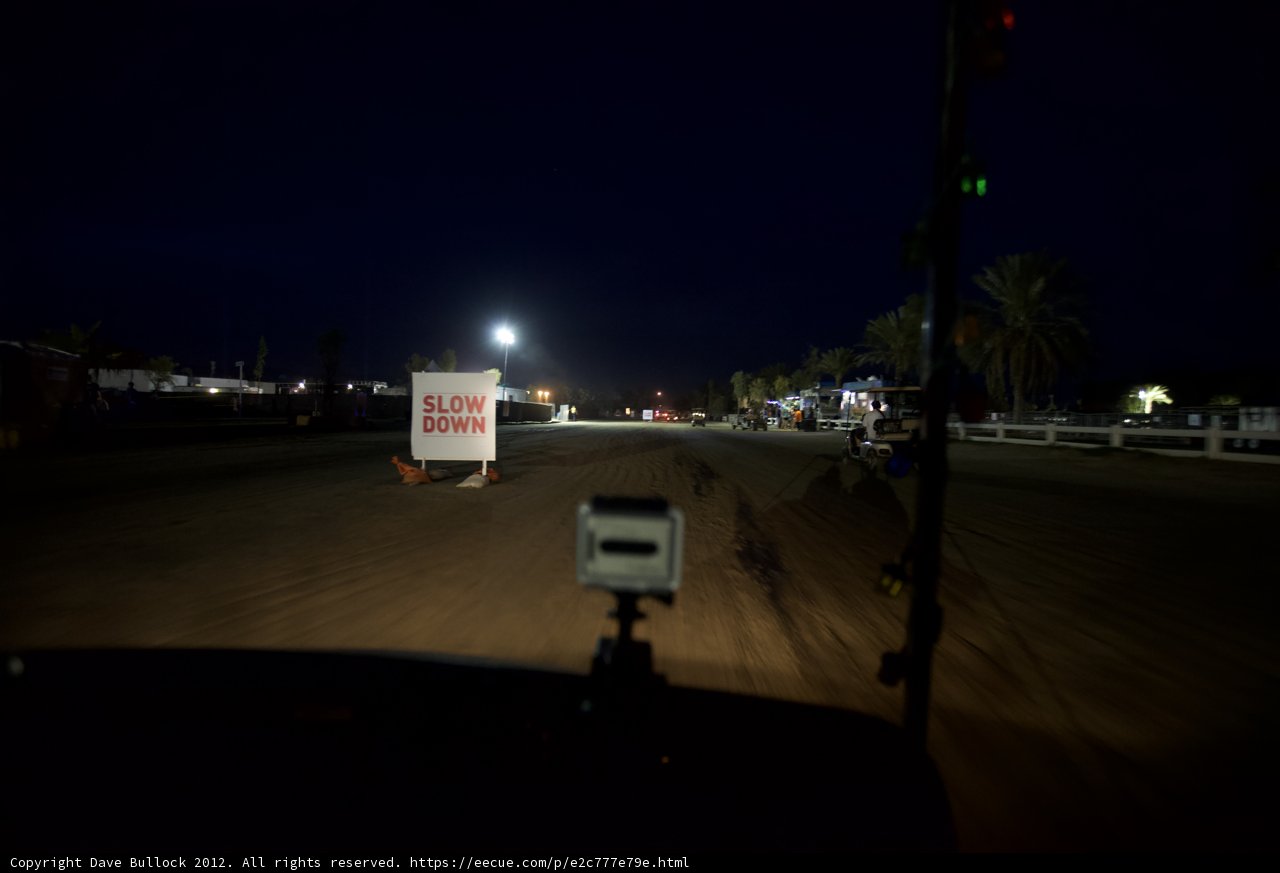 Night Drive on Tarmac