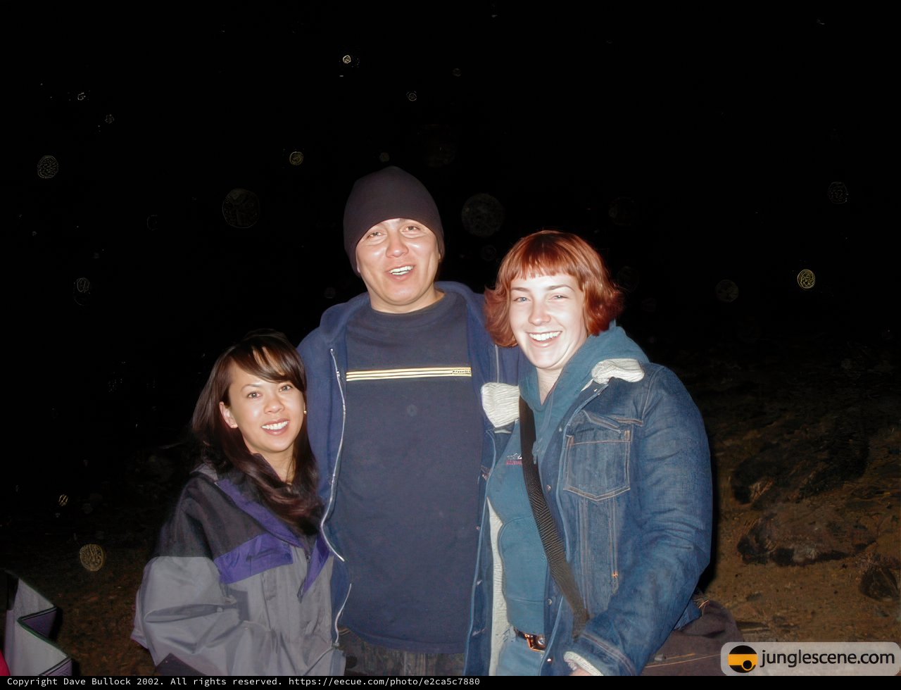 Three Friends Under the Night Sky