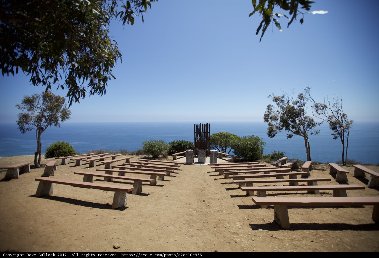 Ocean View from Wooden Bench