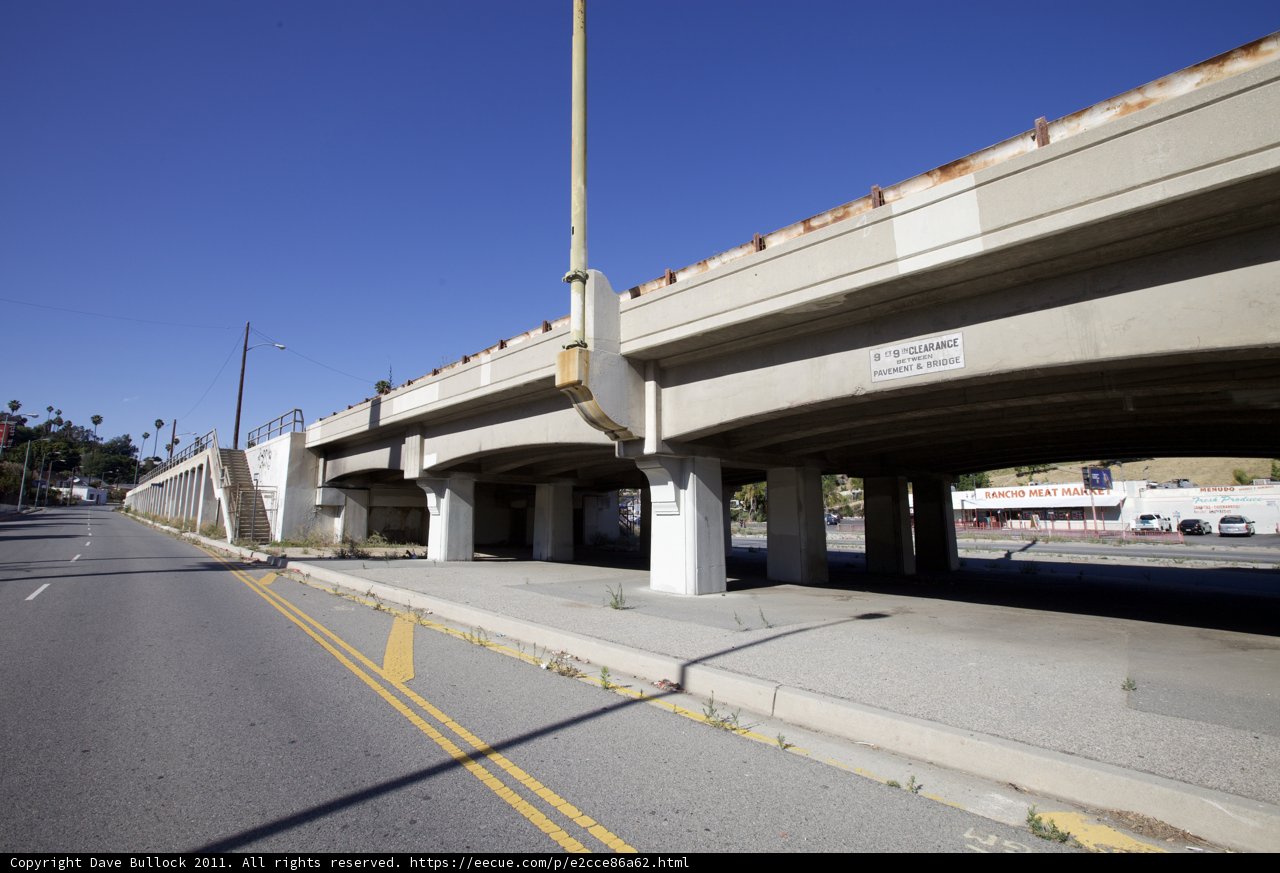 No Parking Under the Freeway Overpass