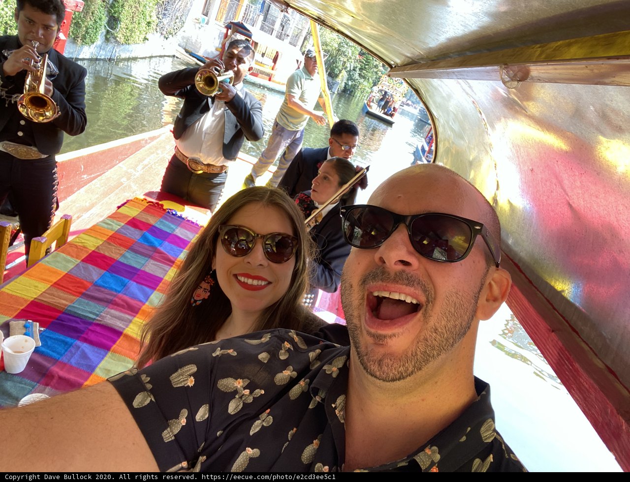 Selfie on the Beautiful Xochimilco Lake