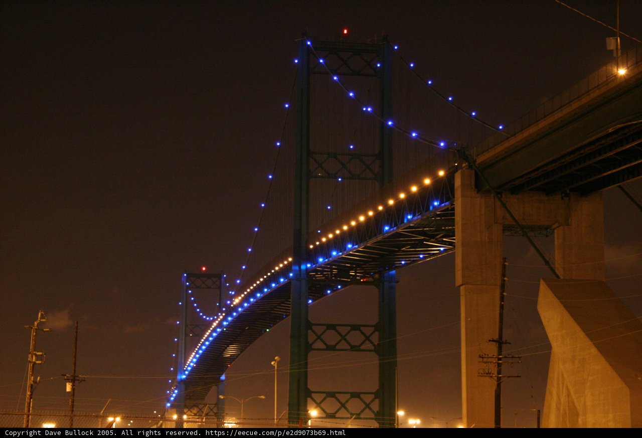 Nighttime Drive Across the Urban Overpass