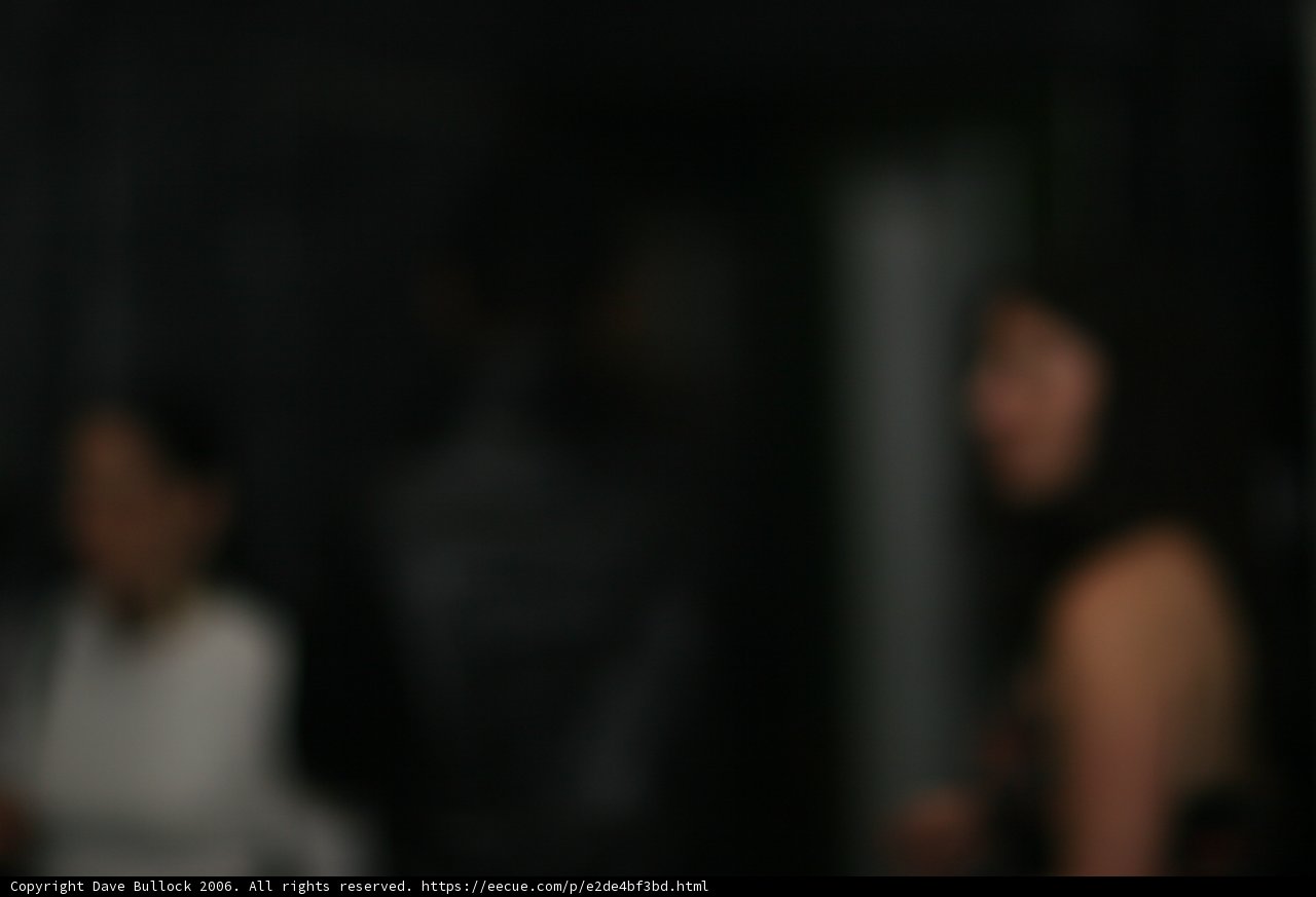 Blurred Figures in a Dark Club