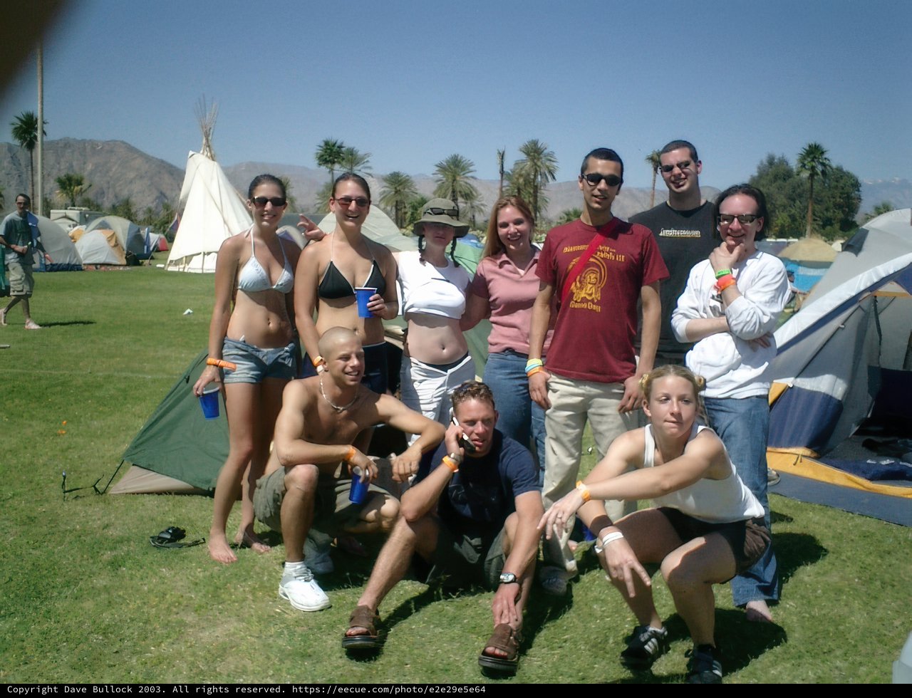 Coachella Day 1 Camping Squad
