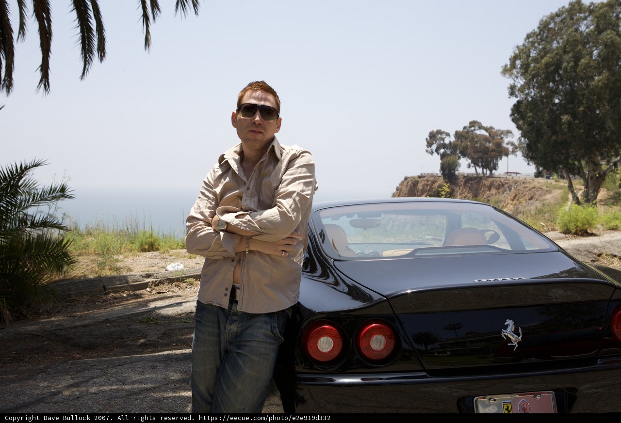 Posing with the Coupe