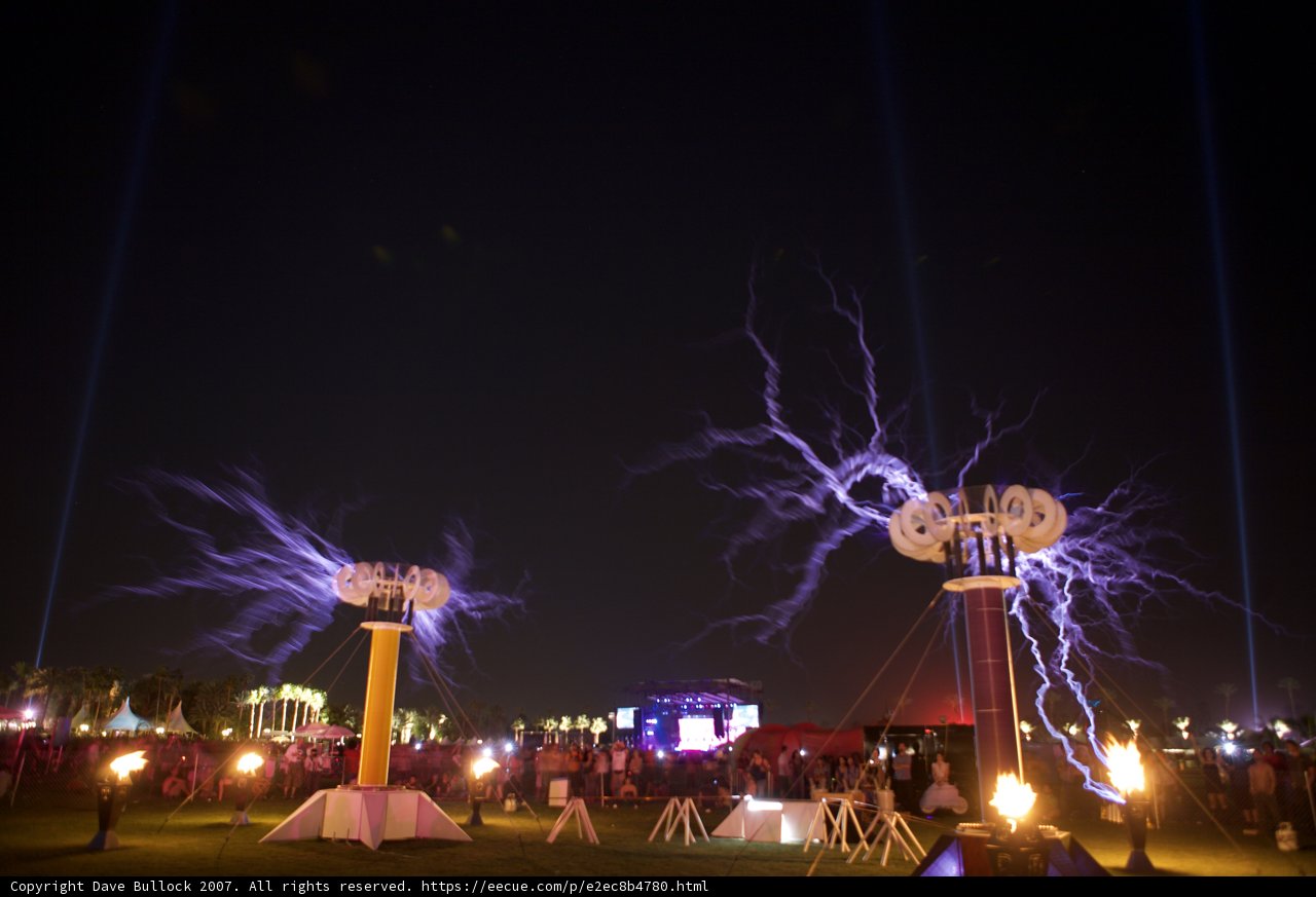 Spectacular Light Show at Coachella