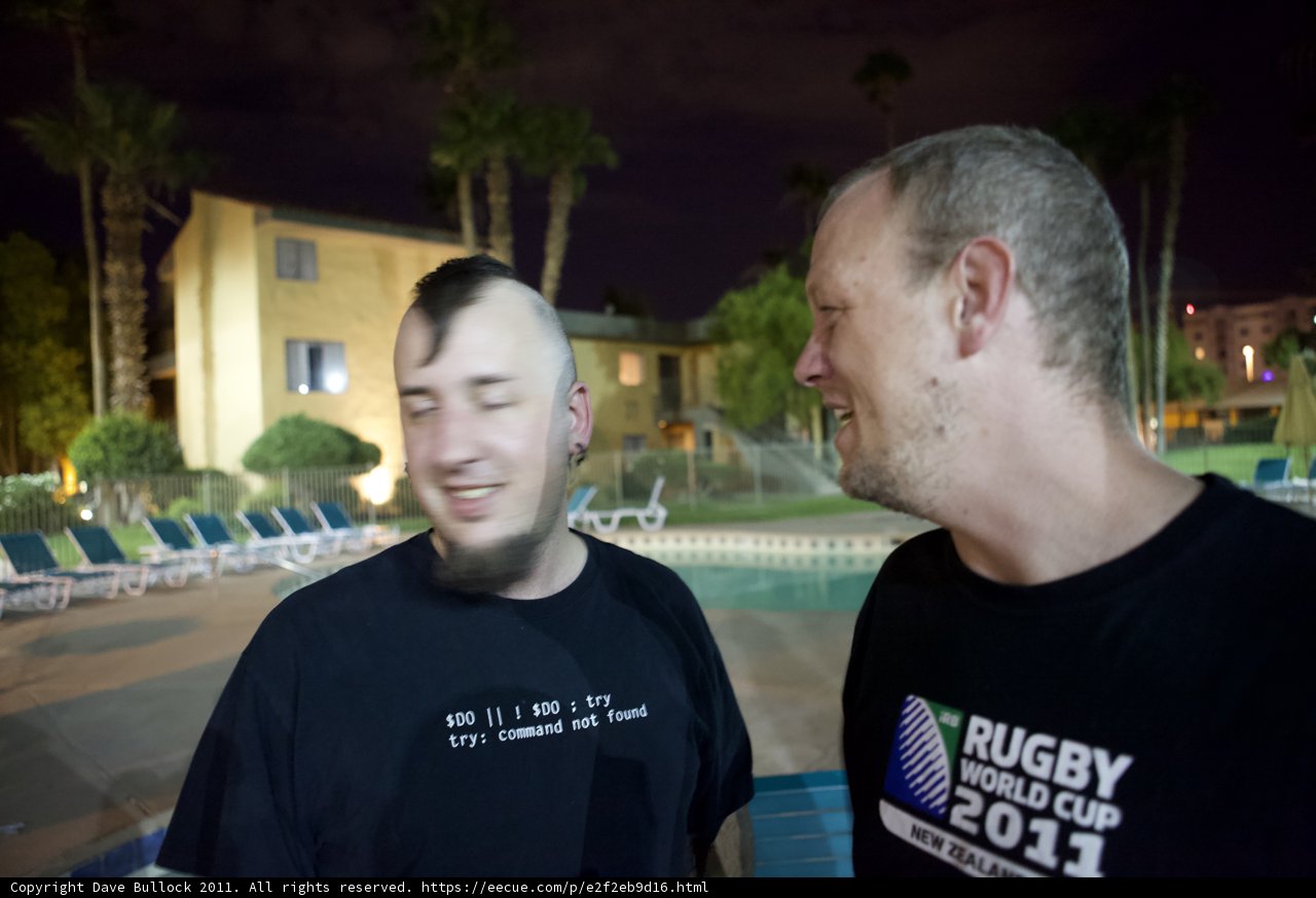 Late Night Discussion at the Resort