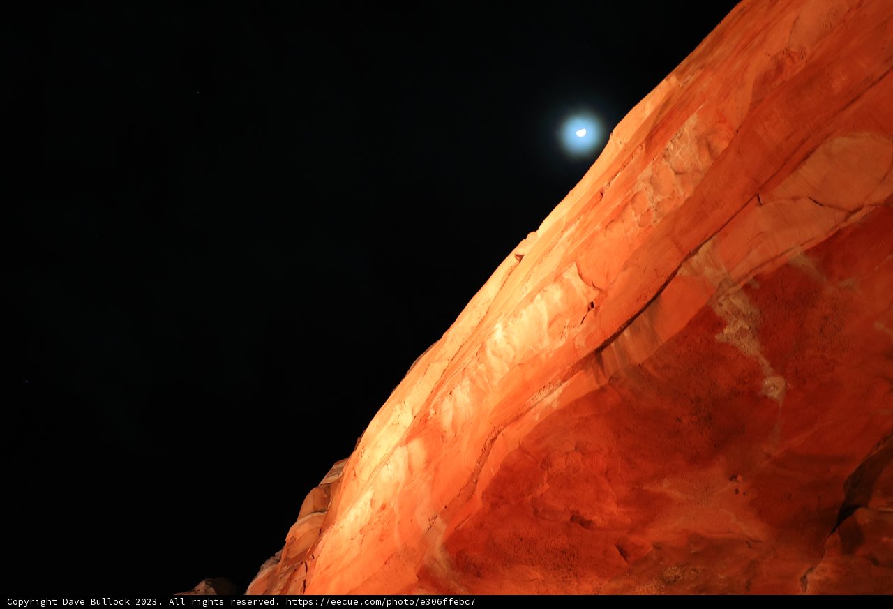 Lunar Glow on the Canyon Walls