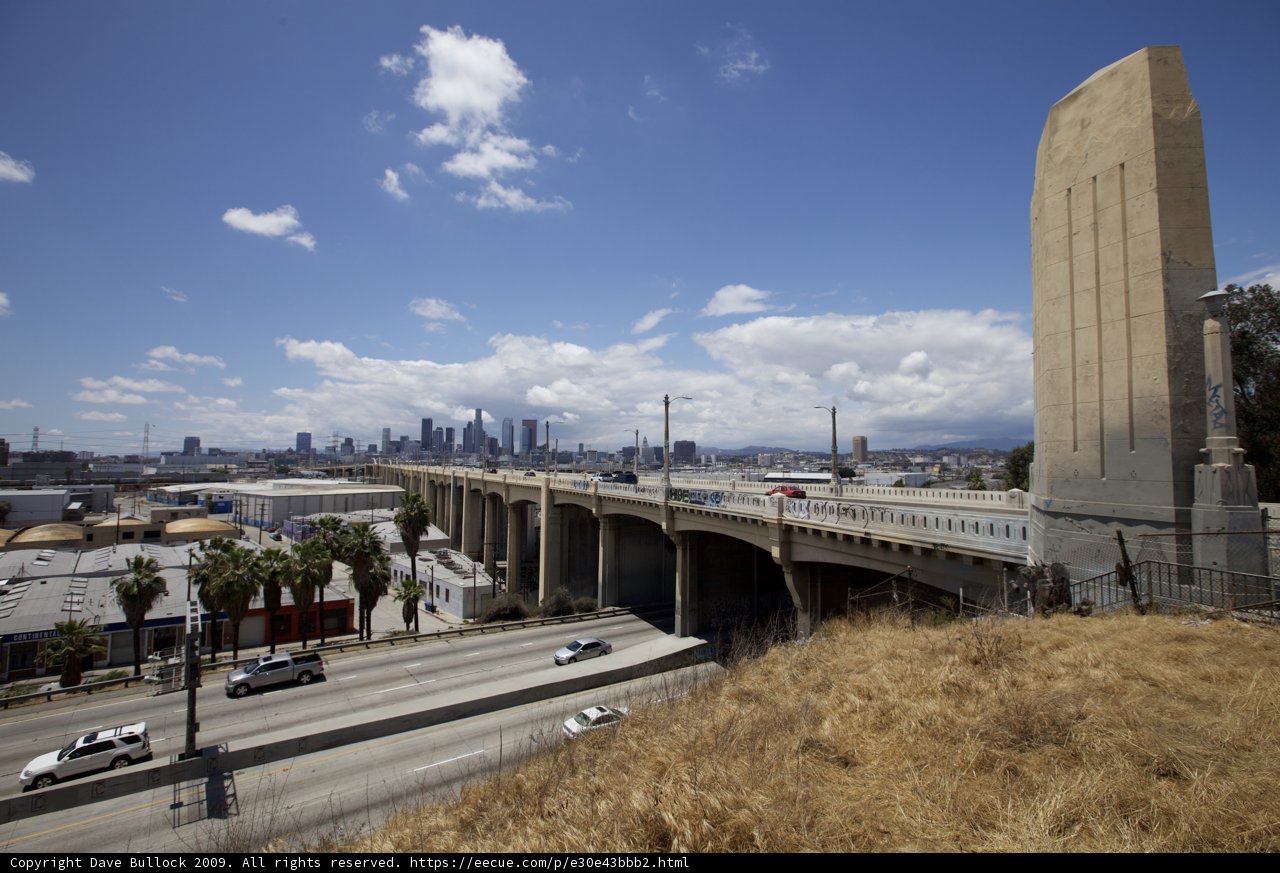 Los Angeles Skyline View from 101 Freeway