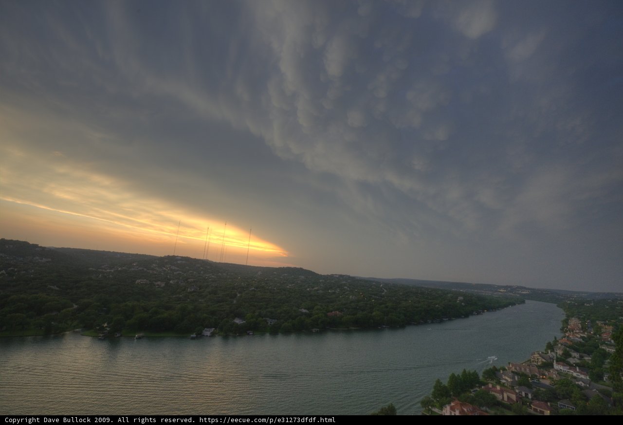Sunset over Lake Austin