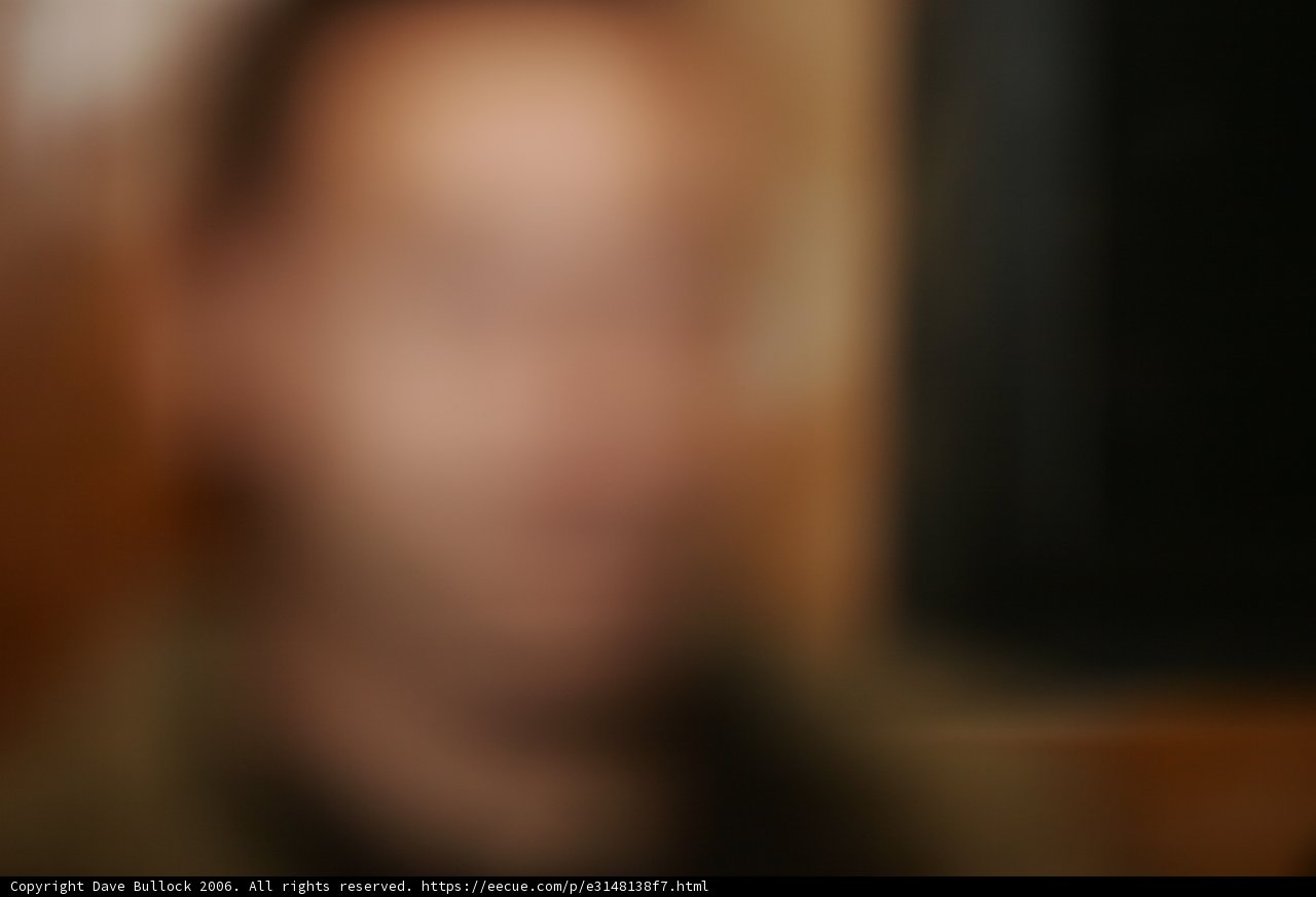 Blurry Figure in the Dark