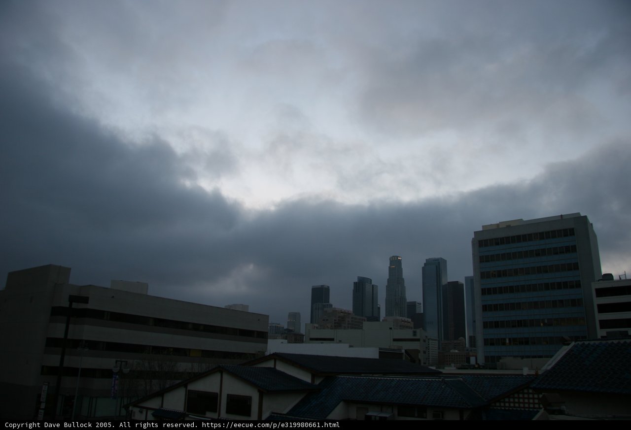 Metropolis Skyline on a Cloudy Day