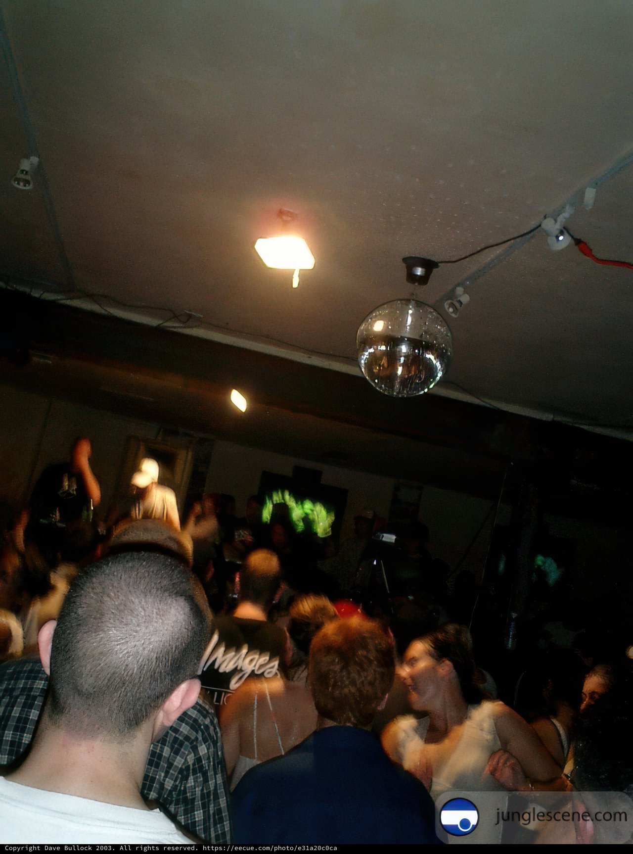 Nightclub Crowd with Disco Ball