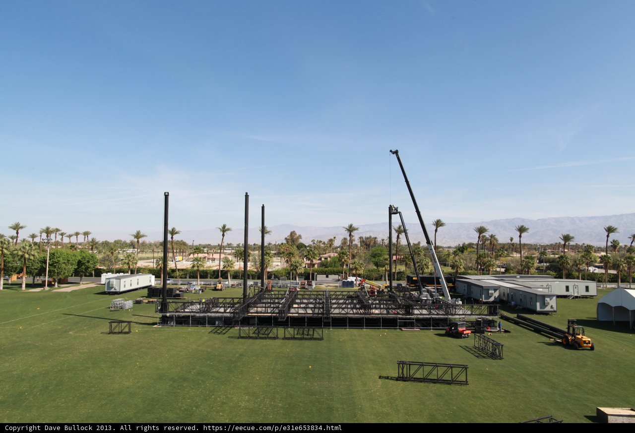 Construction Crane on Coachella Field