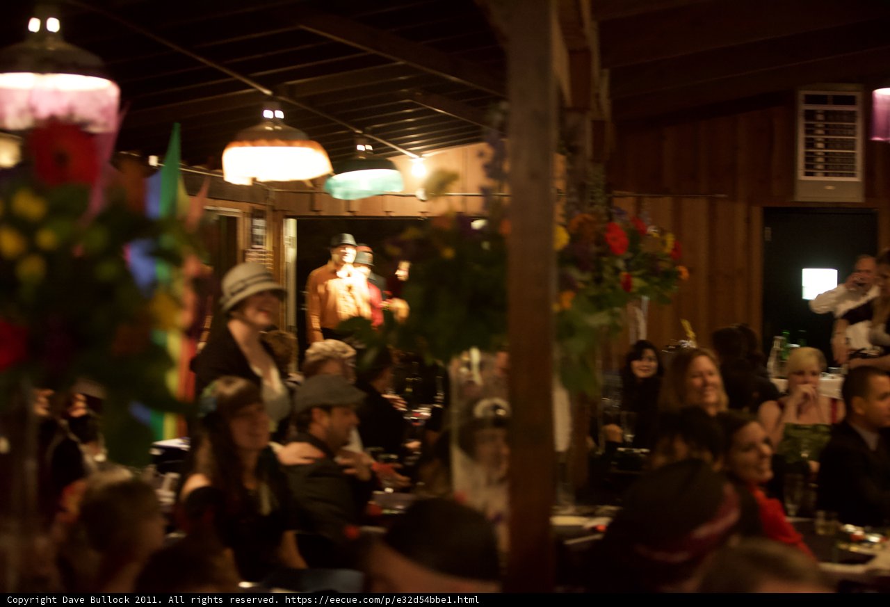 Partygoers taking over the pub