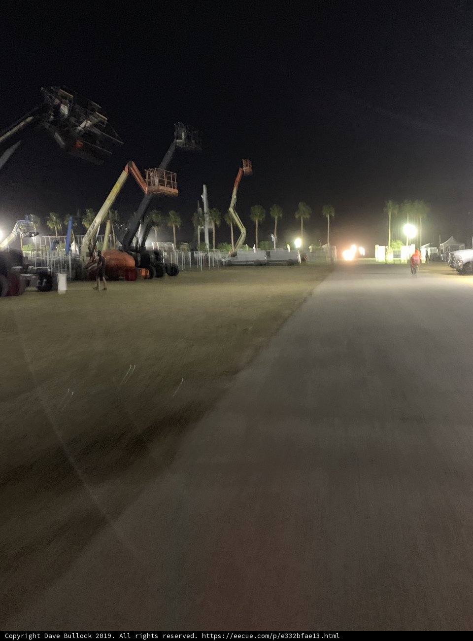 Nighttime Construction at Empire Polo Club