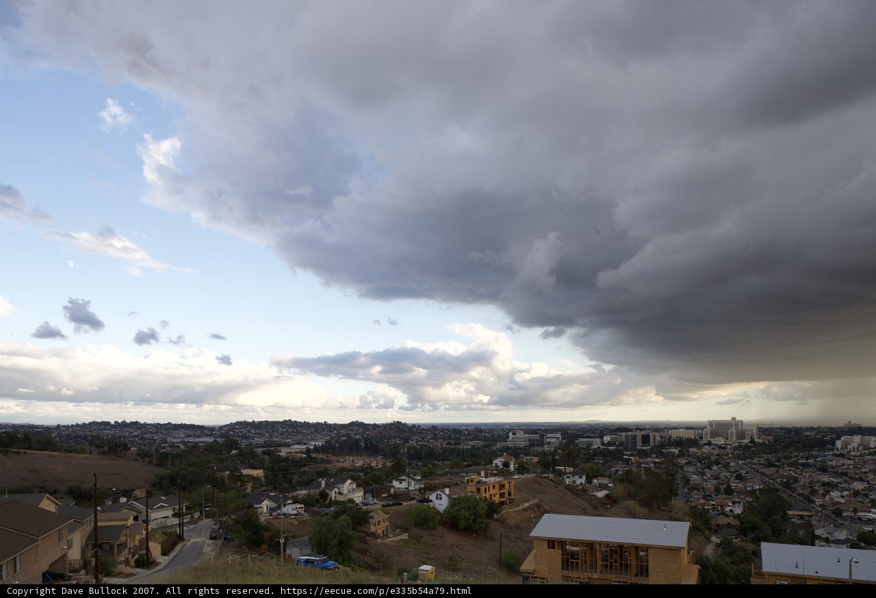Stormy Skies Over the Urban Landscape