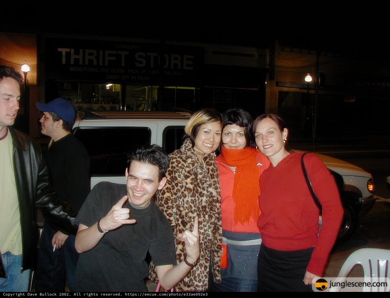 Group Photo with a Classic Car