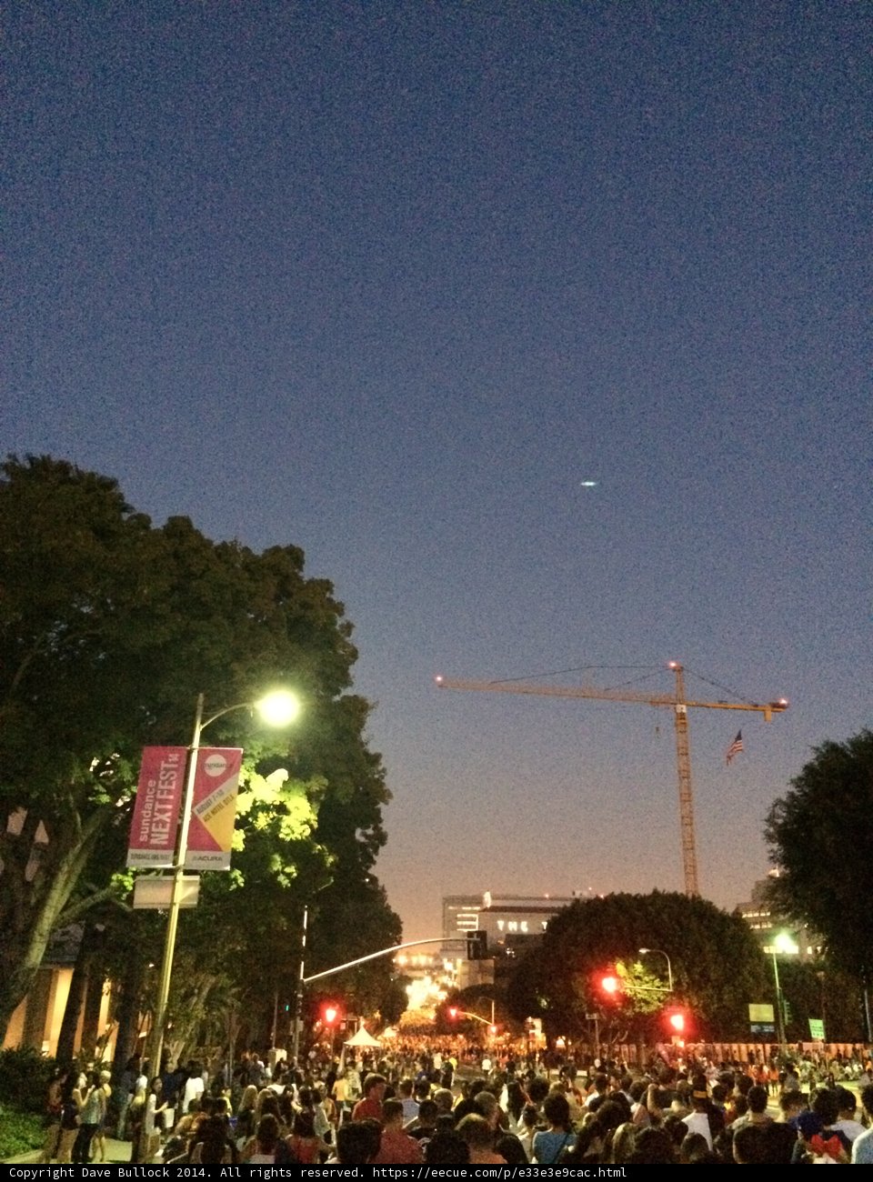 Nighttime Crowd in the City