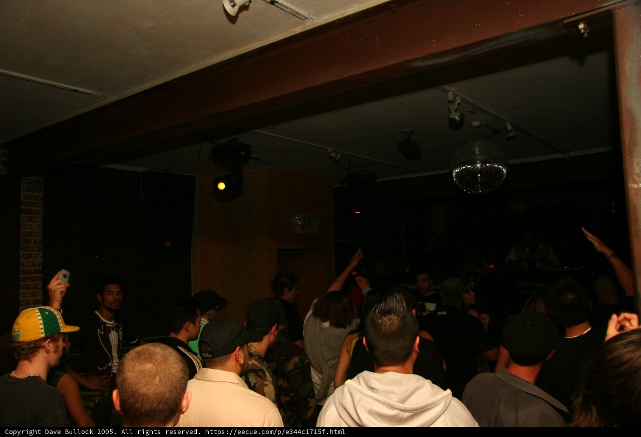 Nightlife at a busy club