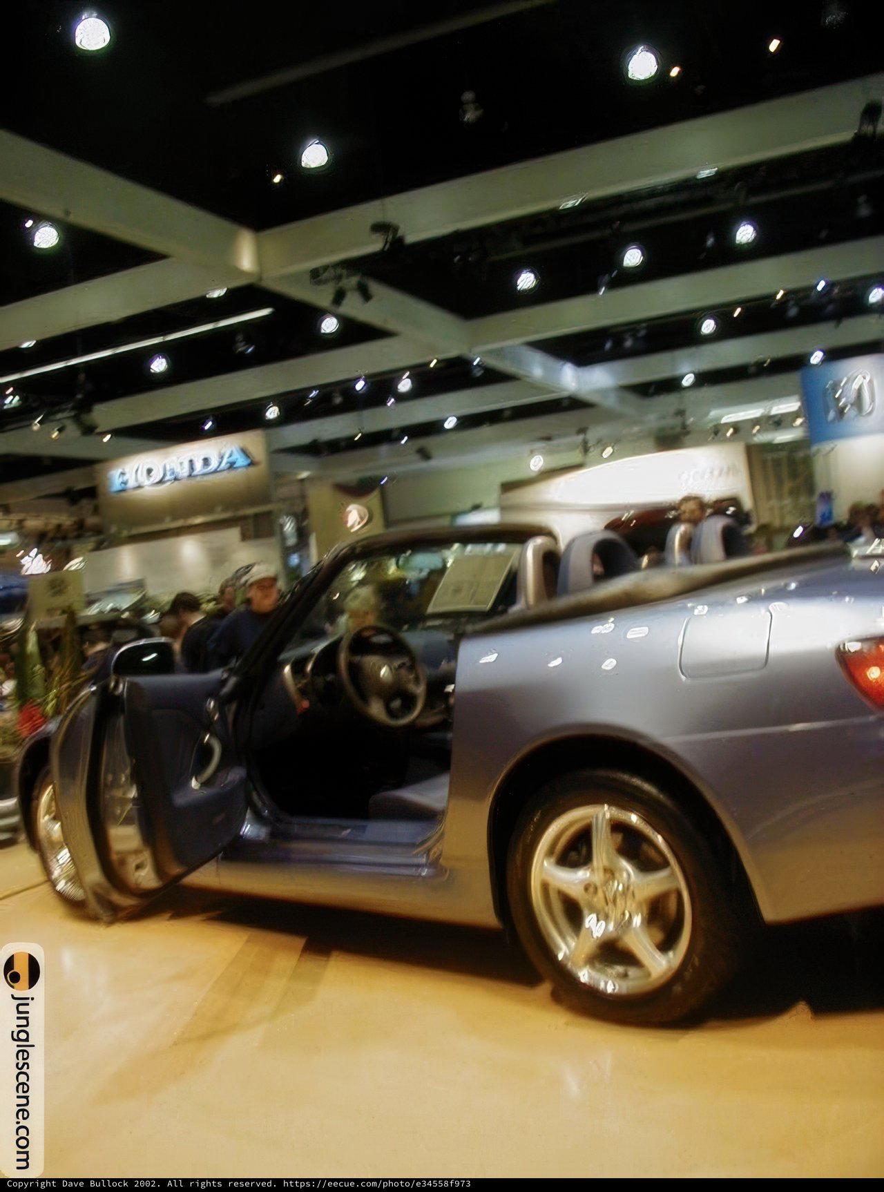 Blue Convertible on Display