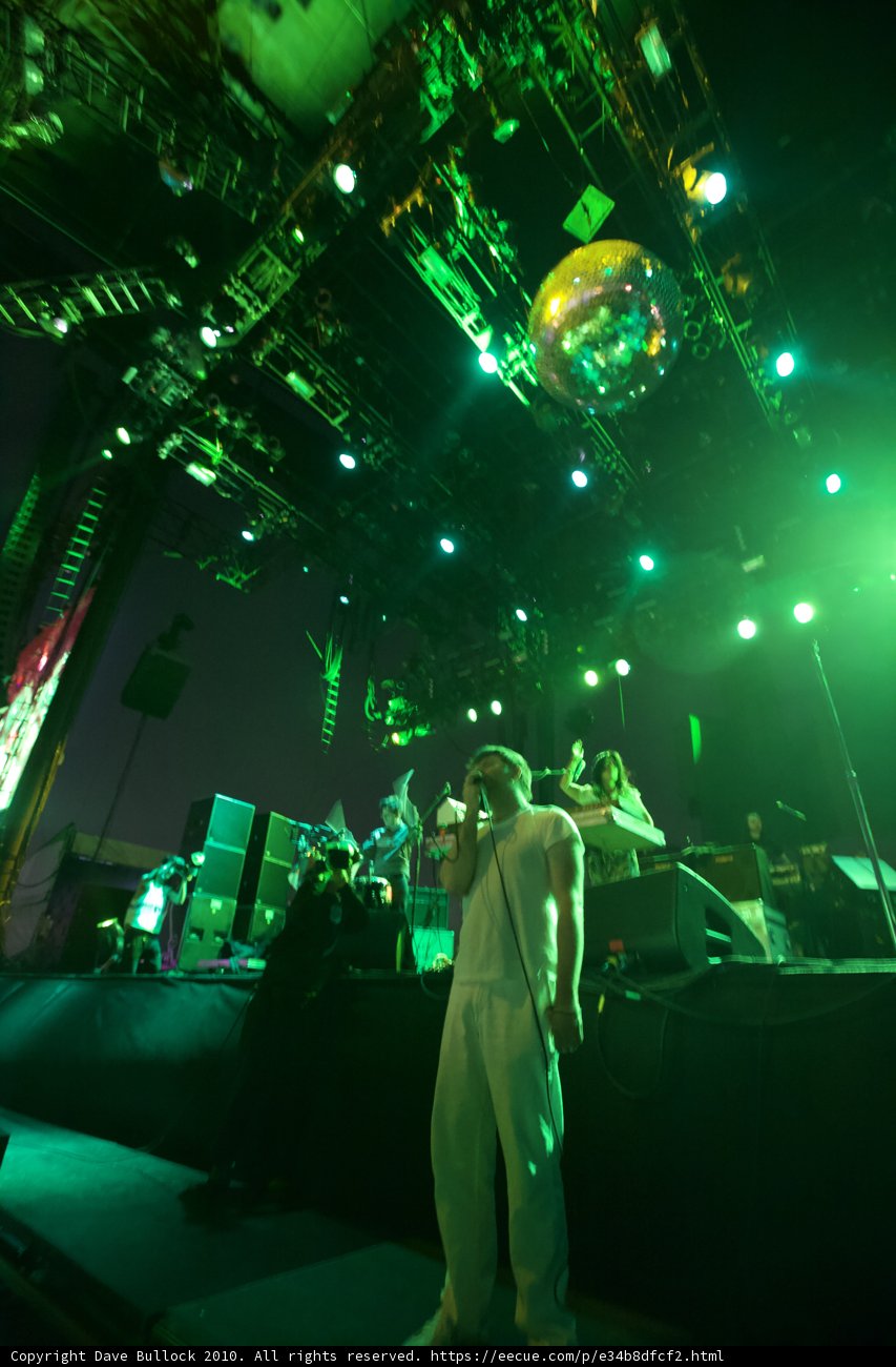 Green Spotlight on the Entertainer