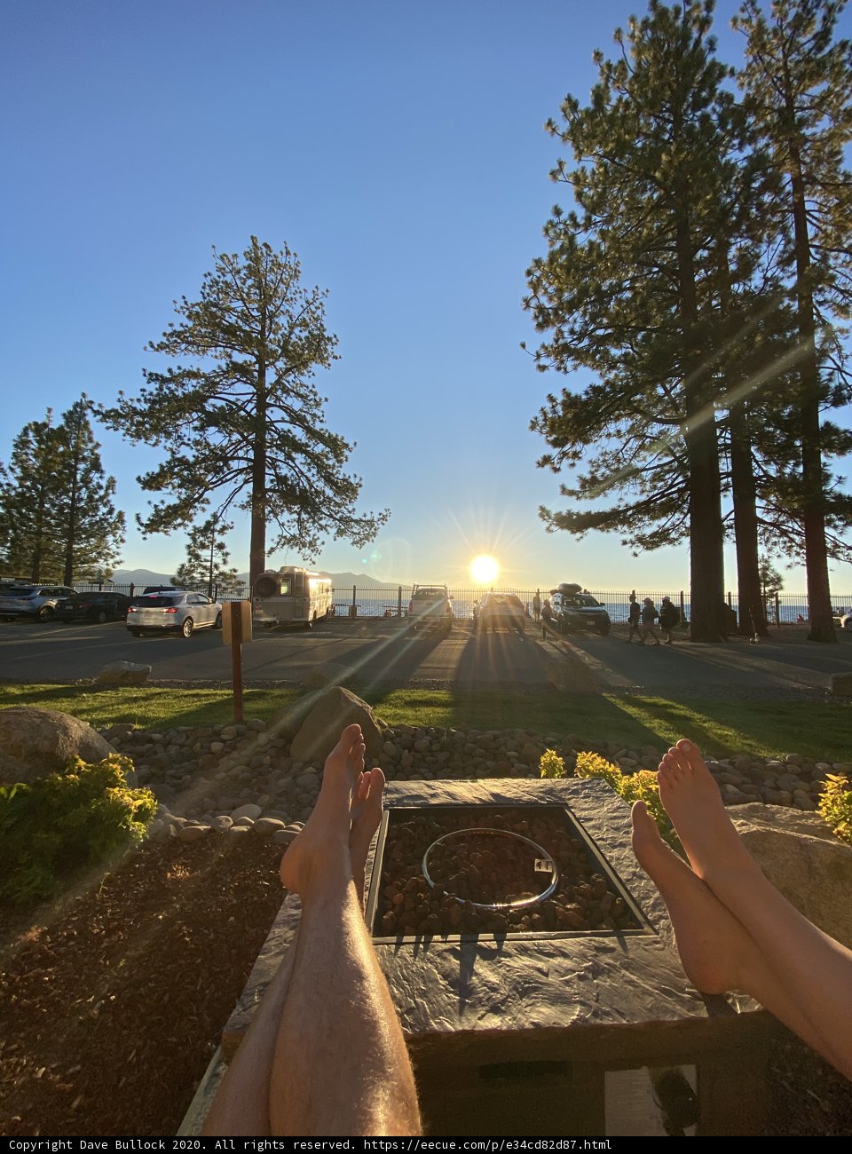 Fiery Sunset Feet