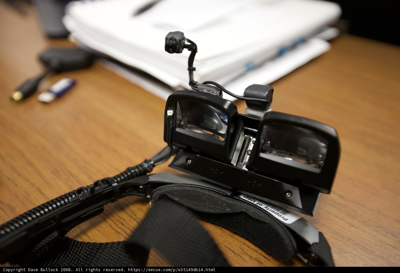 High-Tech Glasses with Camera Attachment