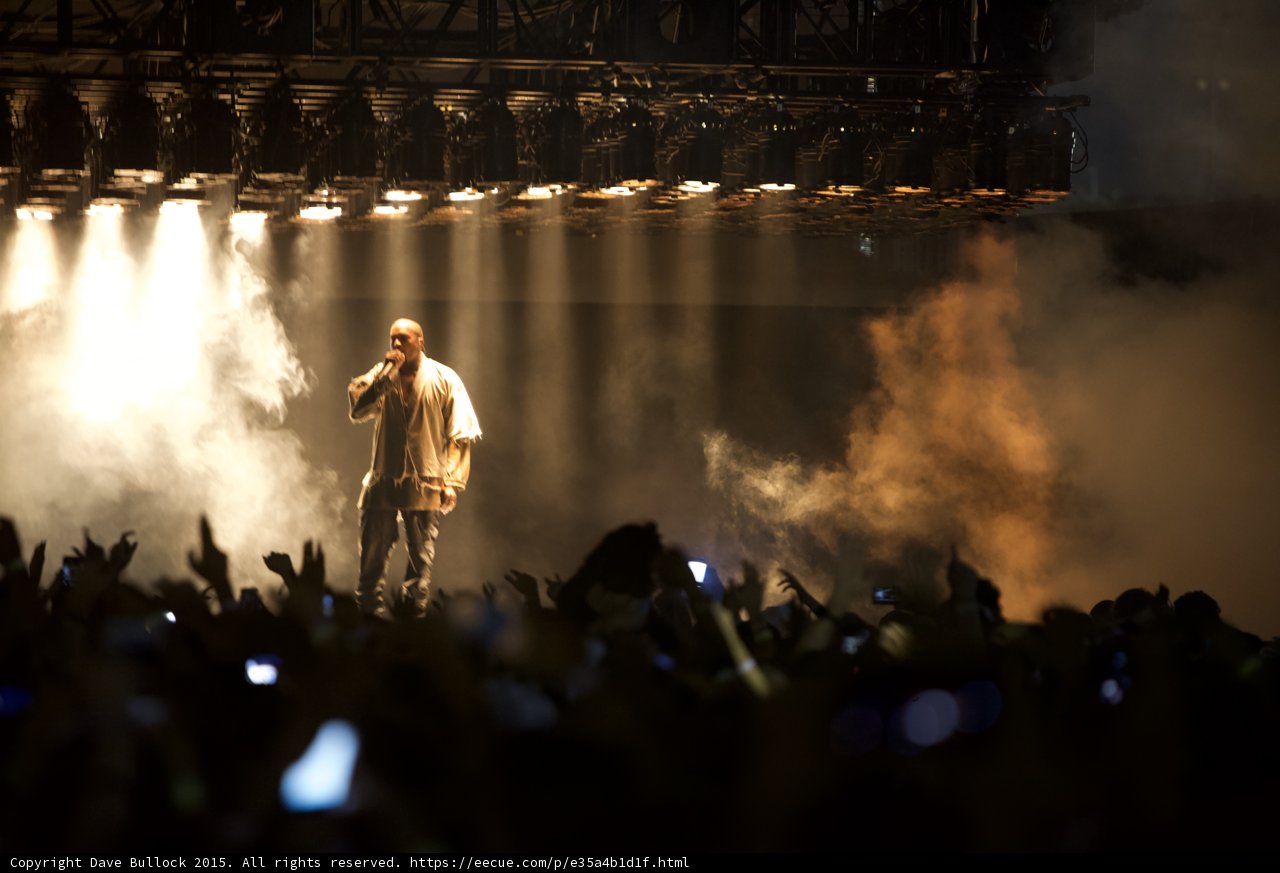 Kanye West Singing in Fog