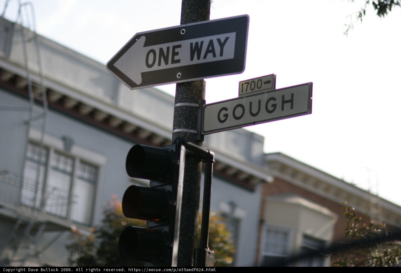 Street Sign Illuminated by Natural Light