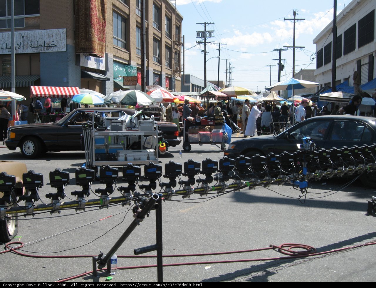 Camera Pole Captures City Life