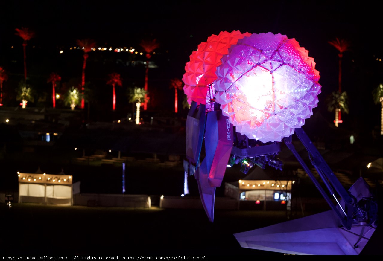 Illuminated Sphere in the Night Sky
