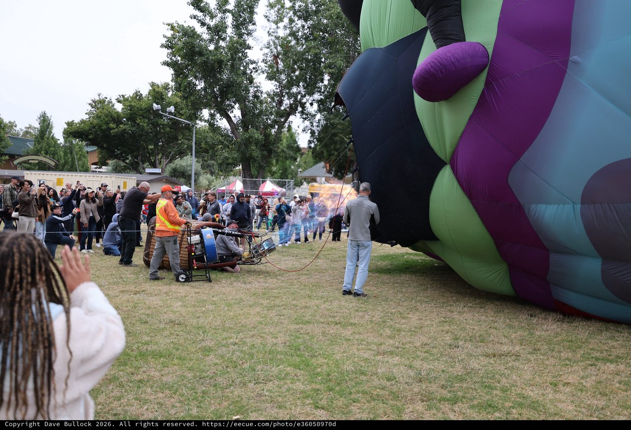 Hot Air Balloon Inflation at Sonoma County Classic