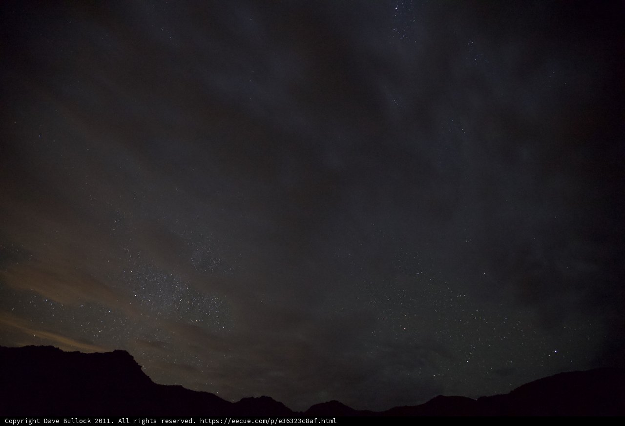 Starry Night Under the Desert Sky