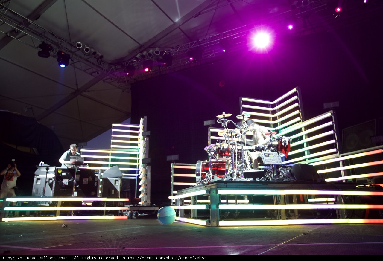 Rocking the Stage with Colorful Lights