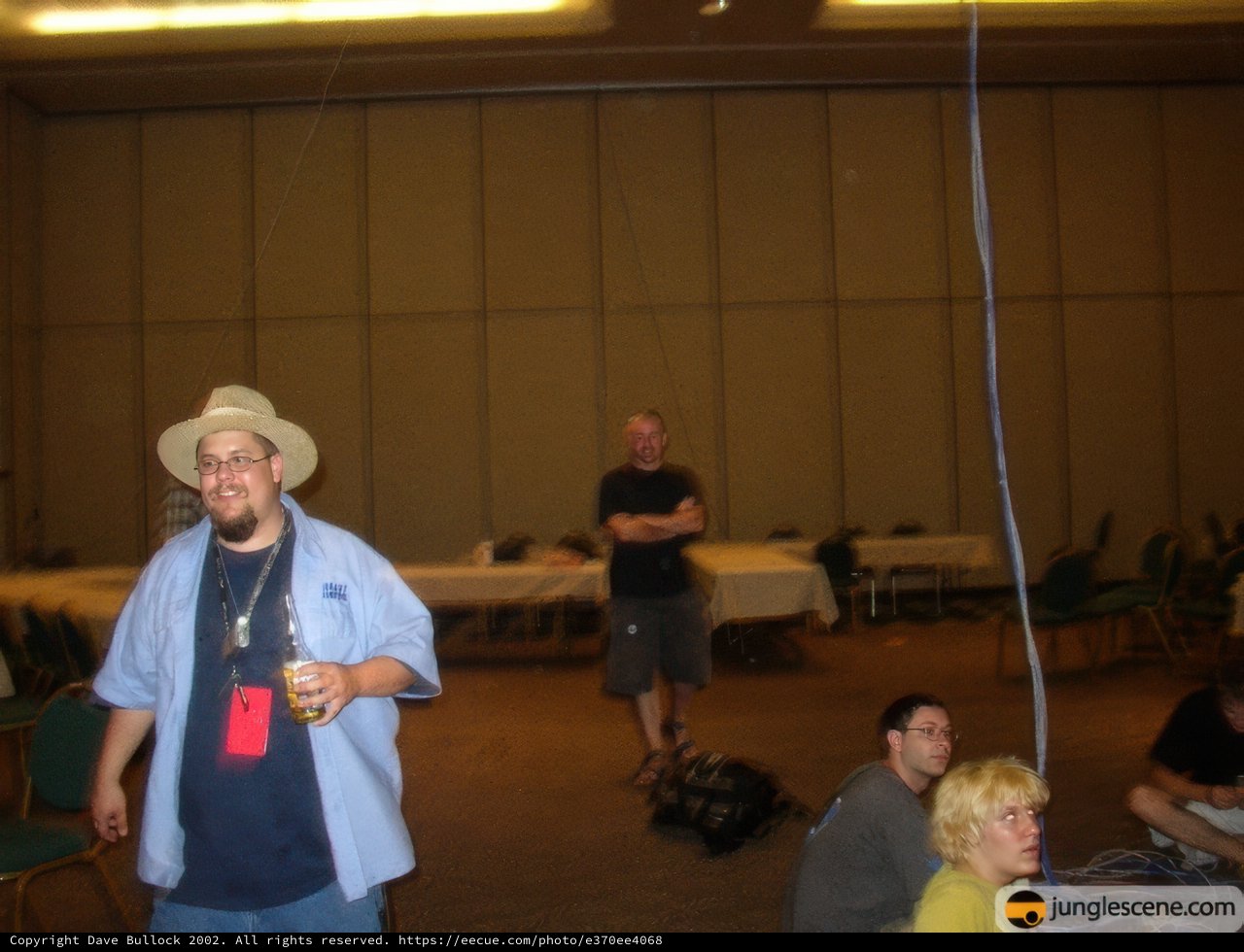 Hat and Blue Shirt