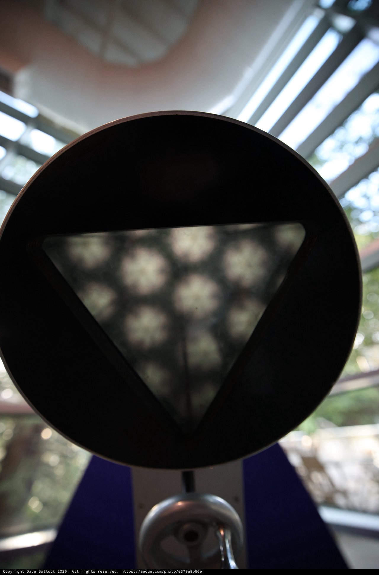Looking Through a Silicon Wafer at Chabot Space Center