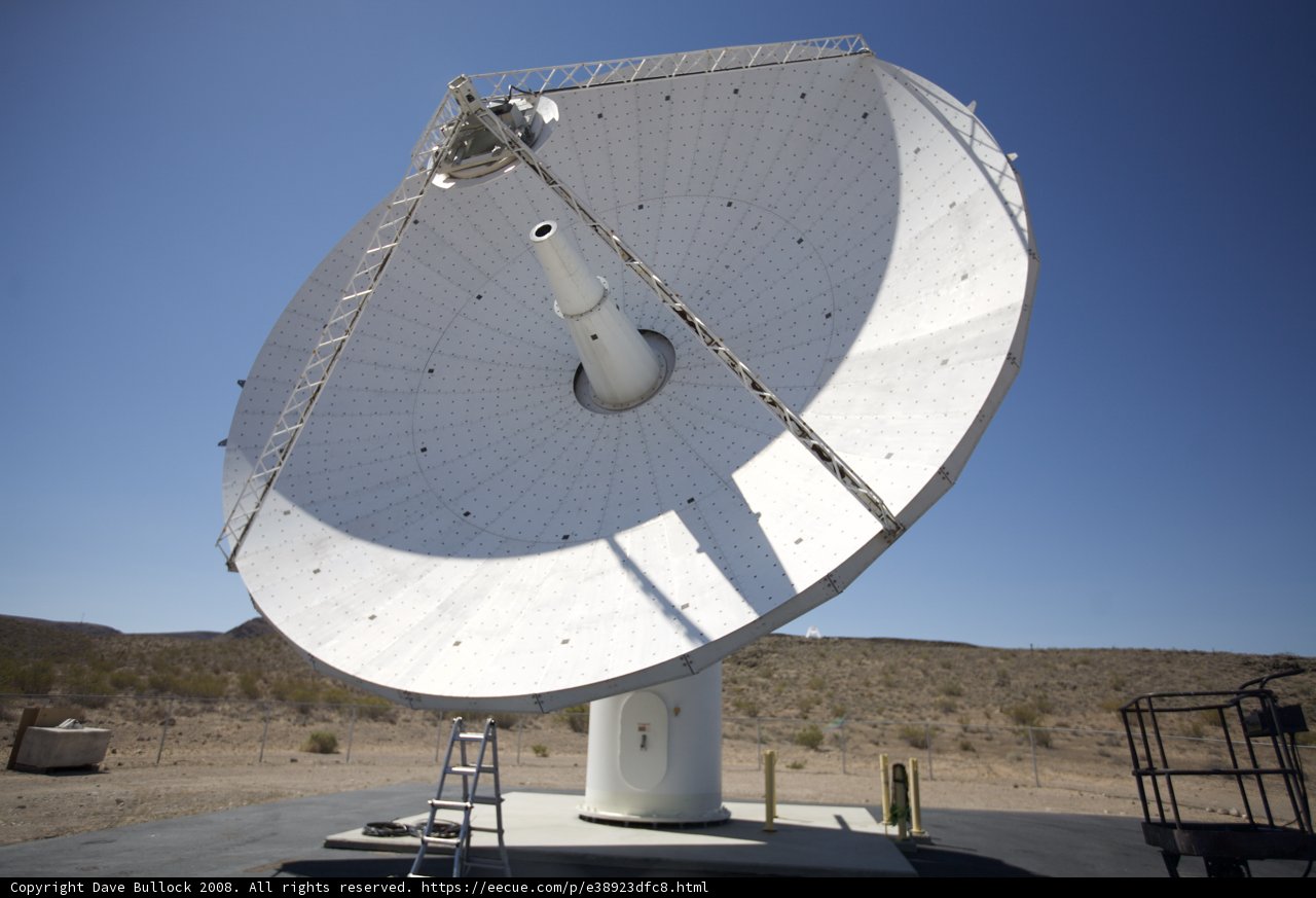 The White Dish and the Radio Telescope