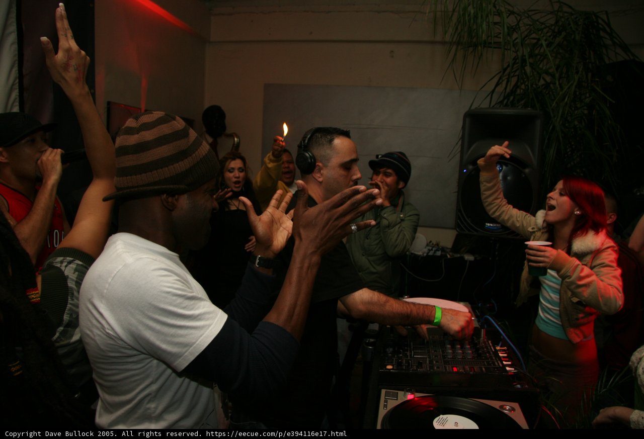 DJ Eric S rocks the house at a nightclub party