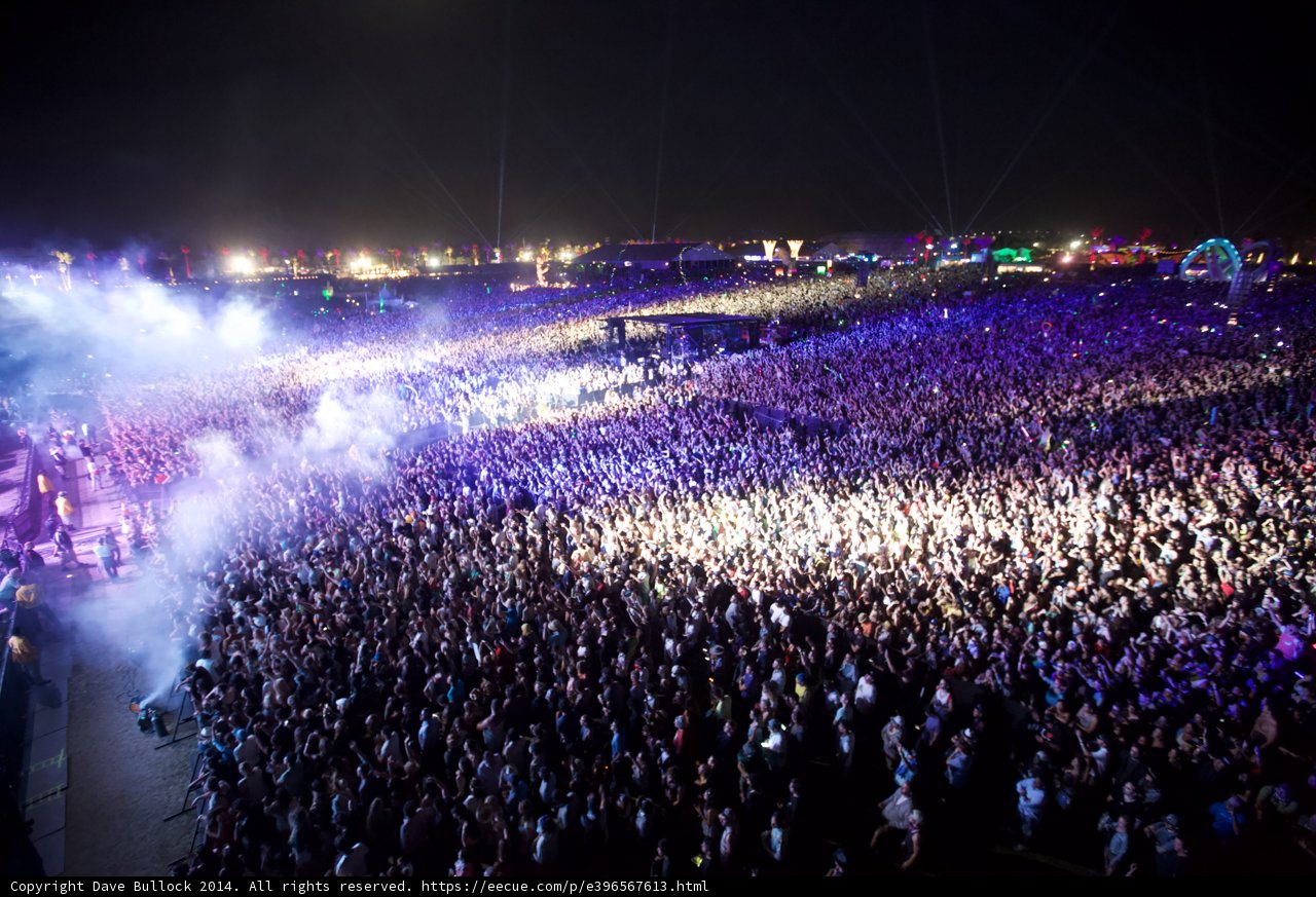 Night Sky Lights up at Coachella