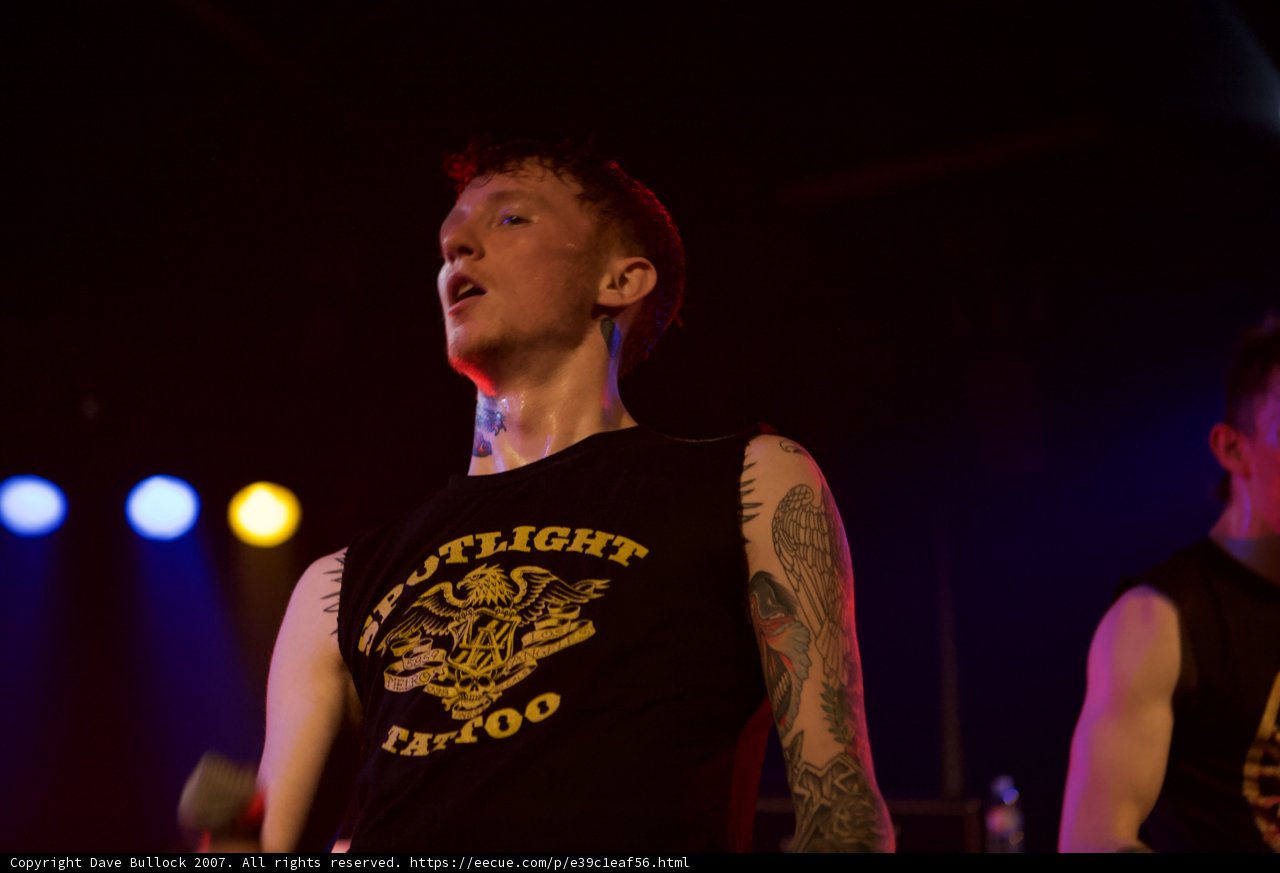Tattooed Man on Stage at Bad Religion Glasshouse Concert