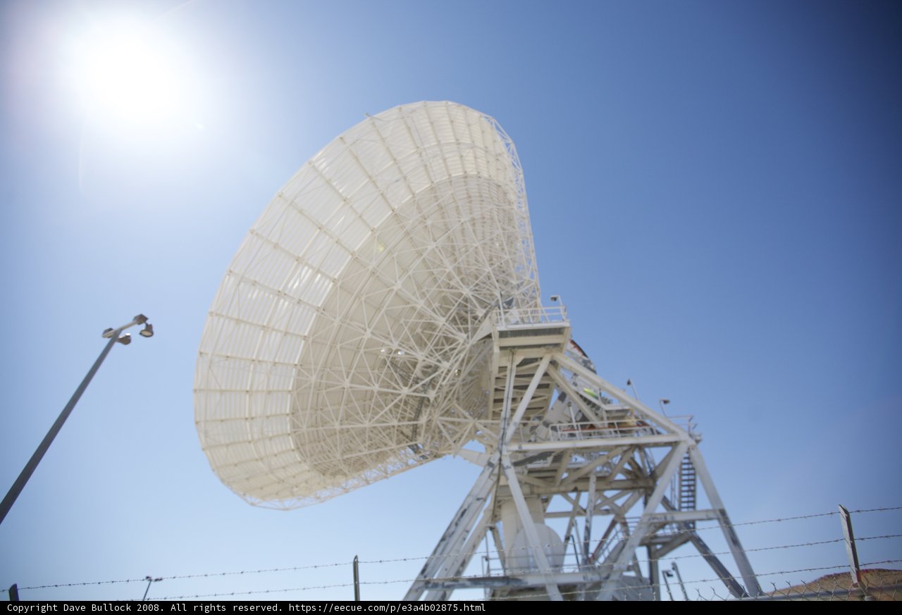 Golden Skies Over the Radio Telescope
