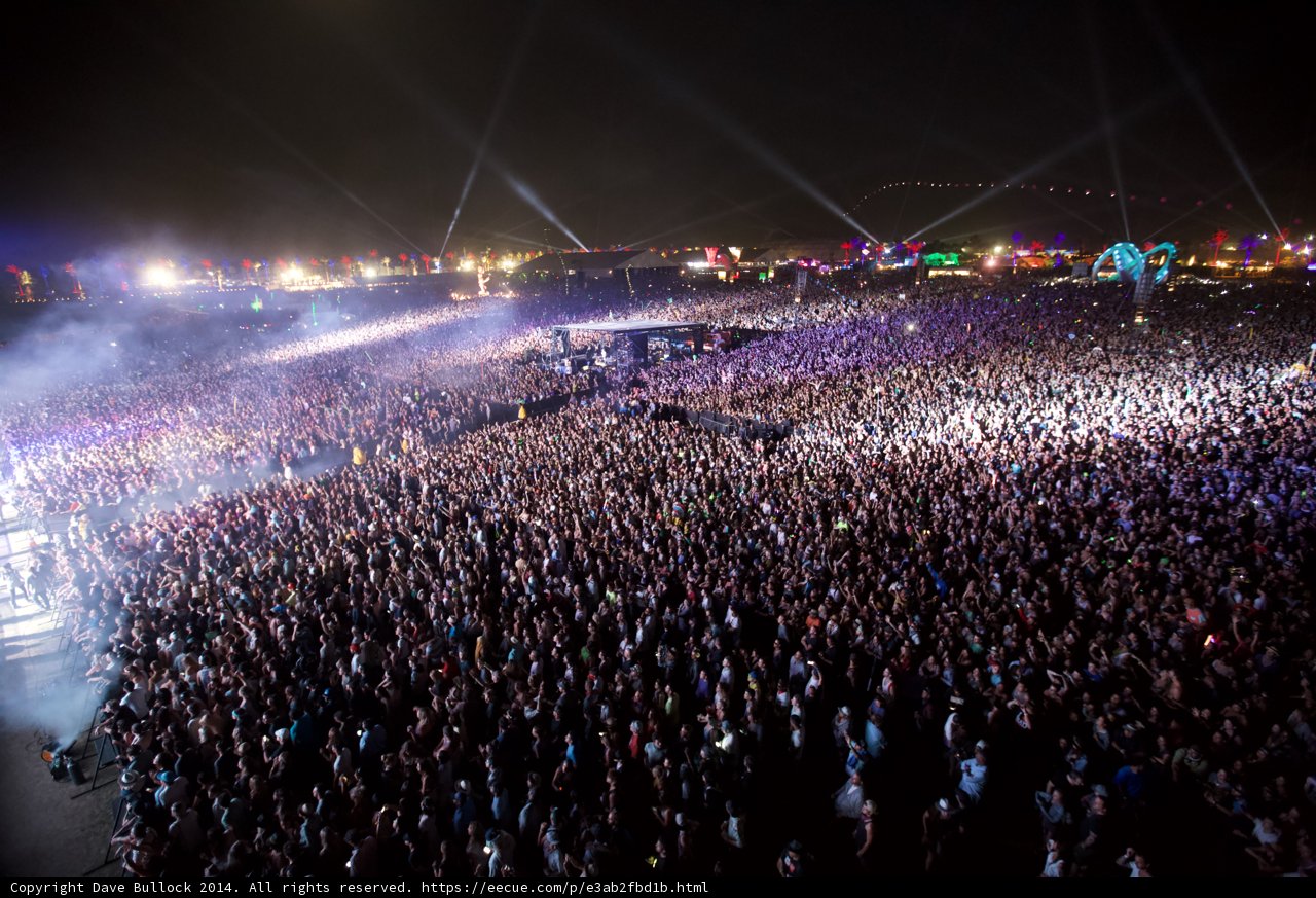 Night Sky Lights Up as Rock Fans Come Together