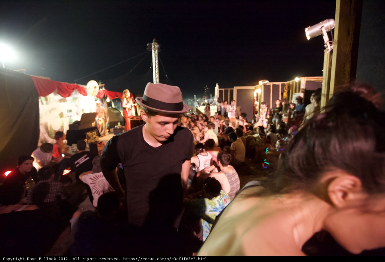 Hat Man in the Urban Crowd