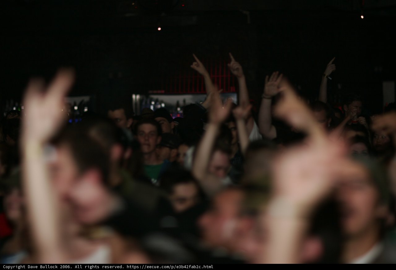 Funky Nightlife with a Packed Crowd