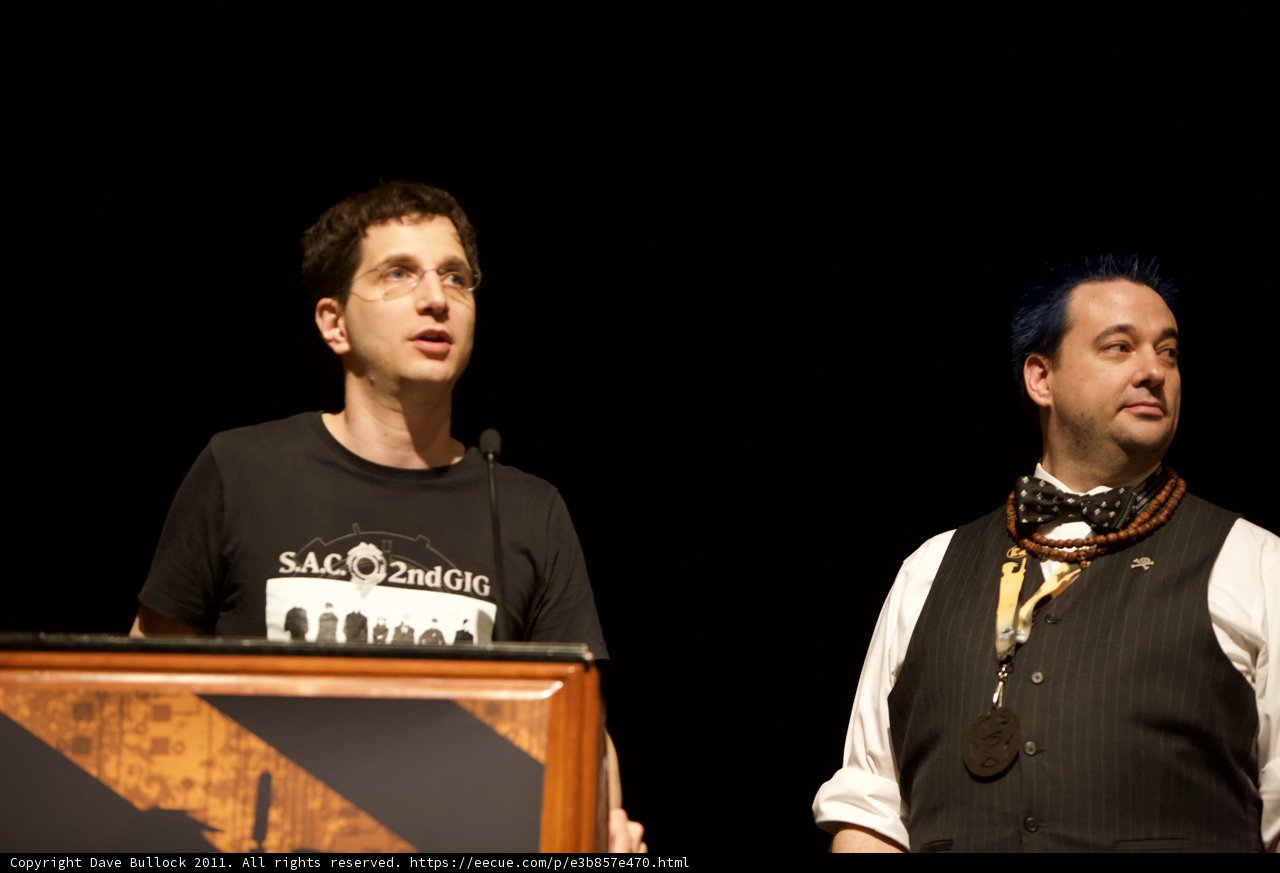 Two Men Addressing the Crowd
