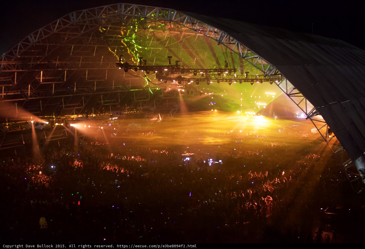 A Sea of Lights and People