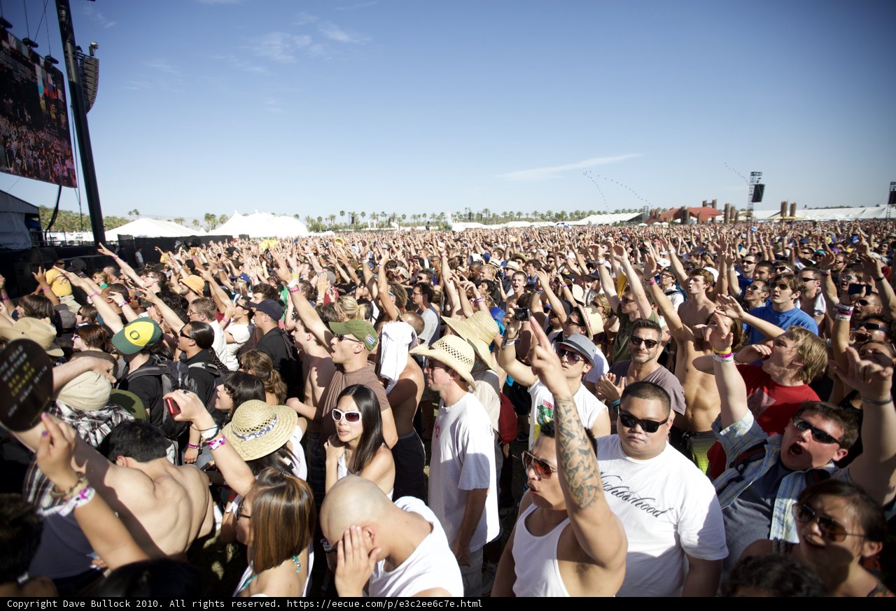 Coachella Sunday Concert Crowd