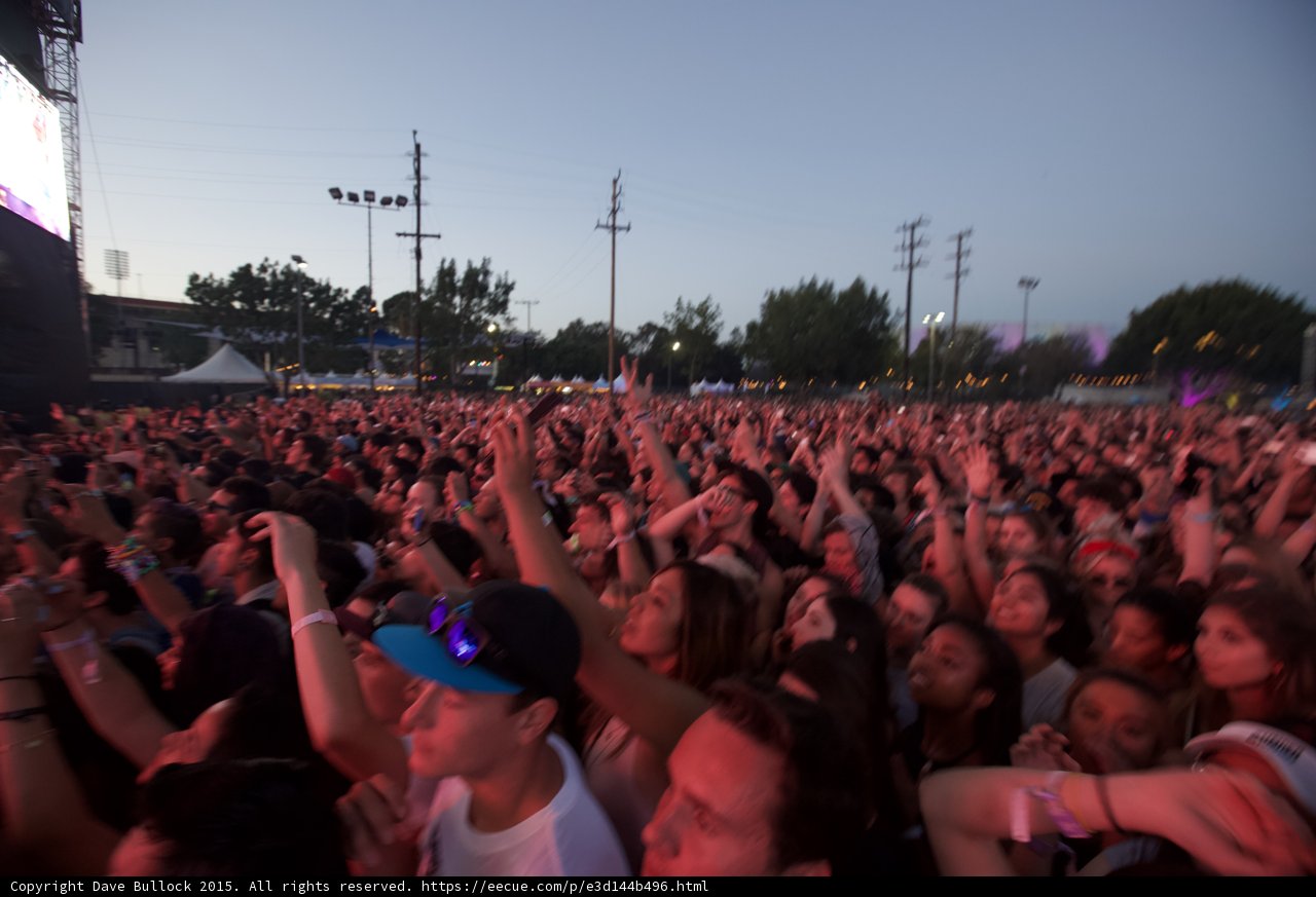 Crowd Motion Blur Pink Light